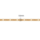 Figaro Chain - 1.5MM | 14K Gold Filled