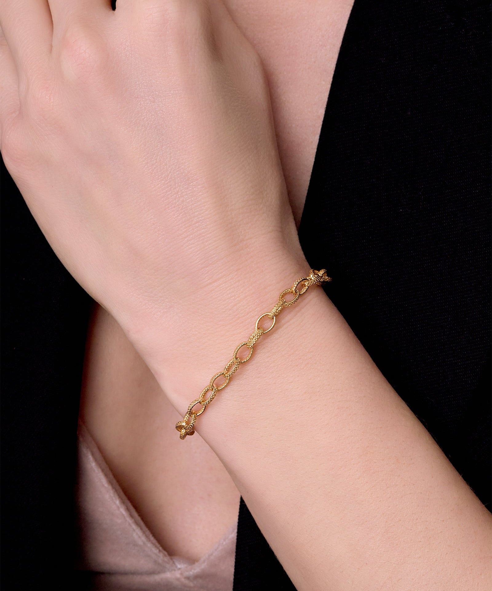 Textured Oval Cable Chain - 5.2MM | 14K Gold Filled