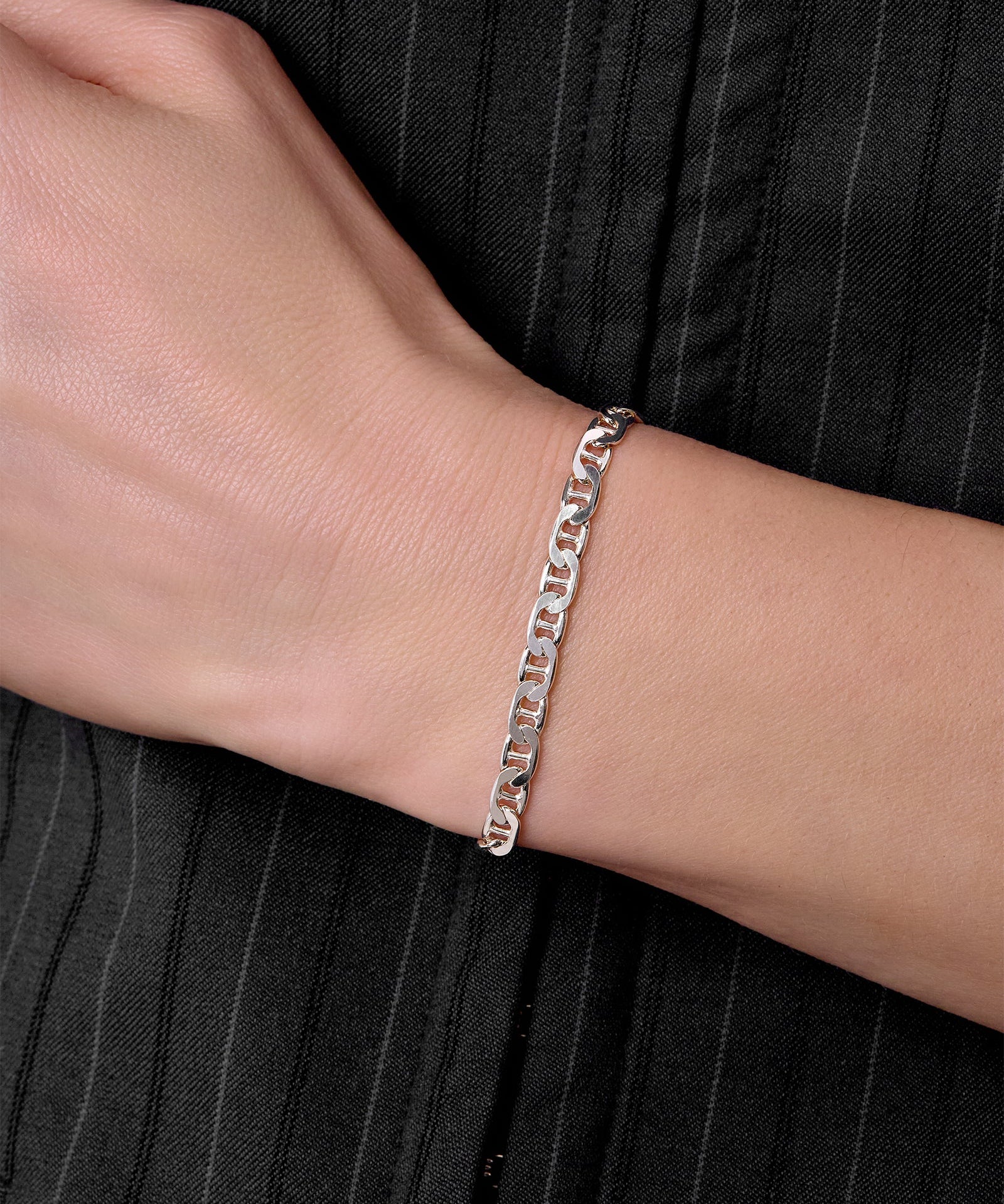 Flat Marina Chain - 4.7MM | Sterling Silver