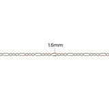 Twisted Figaro Chain - 1.6MM | Sterling Silver