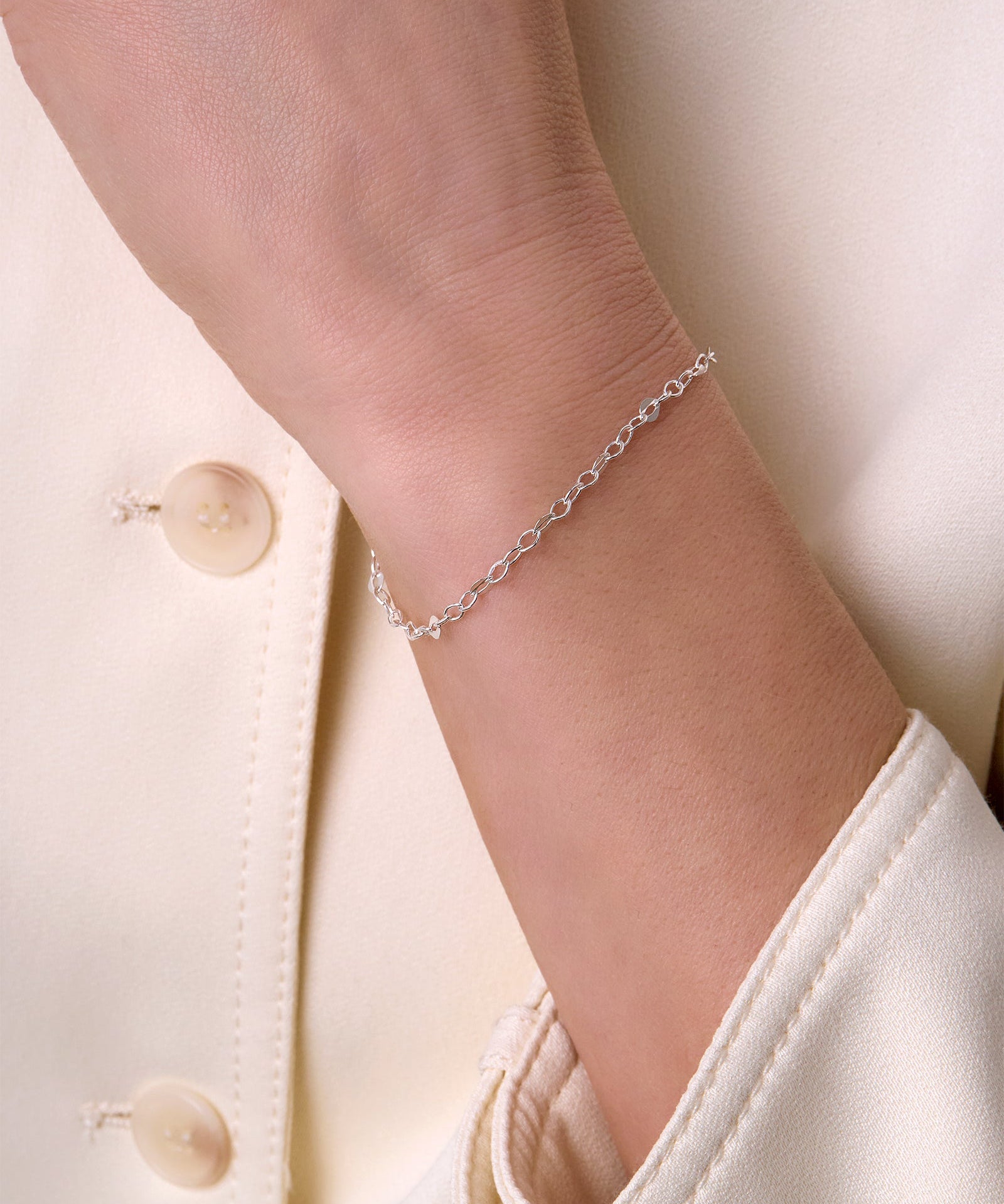 Flat Oval Cable Chain - 3.2MM | Sterling Silver
