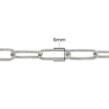 Twisted Paperclip Chain - 6MM | Sterling Silver