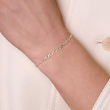 Rhombus 1+1 Chain - 3MM | Sterling Silver