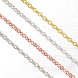 Olivia Permanent Jewelry Chain, Double Cable Design, Double Links, Available in Gold Filled and Silver