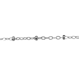 Paisley Permanent Jewelry Chain, Flat Cable Design, Oval Links, Available in Gold Filled and Sterling Silver