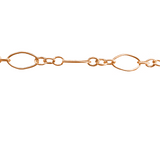 Aspen Permanent Jewelry Chain, Oval Design, Long and Small Links, Available in Gold Filled and Silver