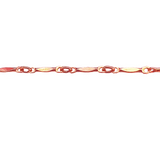 Brittany Permanent Jewelry Chain, Dapped Bar Design, Bar with Small Links, Available in Gold Filled and Silver