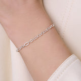 Diamond Cut Figaro Rolo Chain – 3.7mm | Sterling Silver