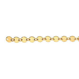 Shaylee Permanent Jewelry Chain, Disk Design, Small Round Links, Available in Gold Filled and Silver