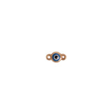 Evil Eye Design Auburn Connectors | 4 Pack | 14K Gold Filled Yellow and .925 Sterling Silver