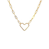 Heart Jump Ring for Permanent Jewelry, Gold-Filled