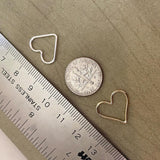 Larger Heart Connectors 16mm - 5 Pack - F5