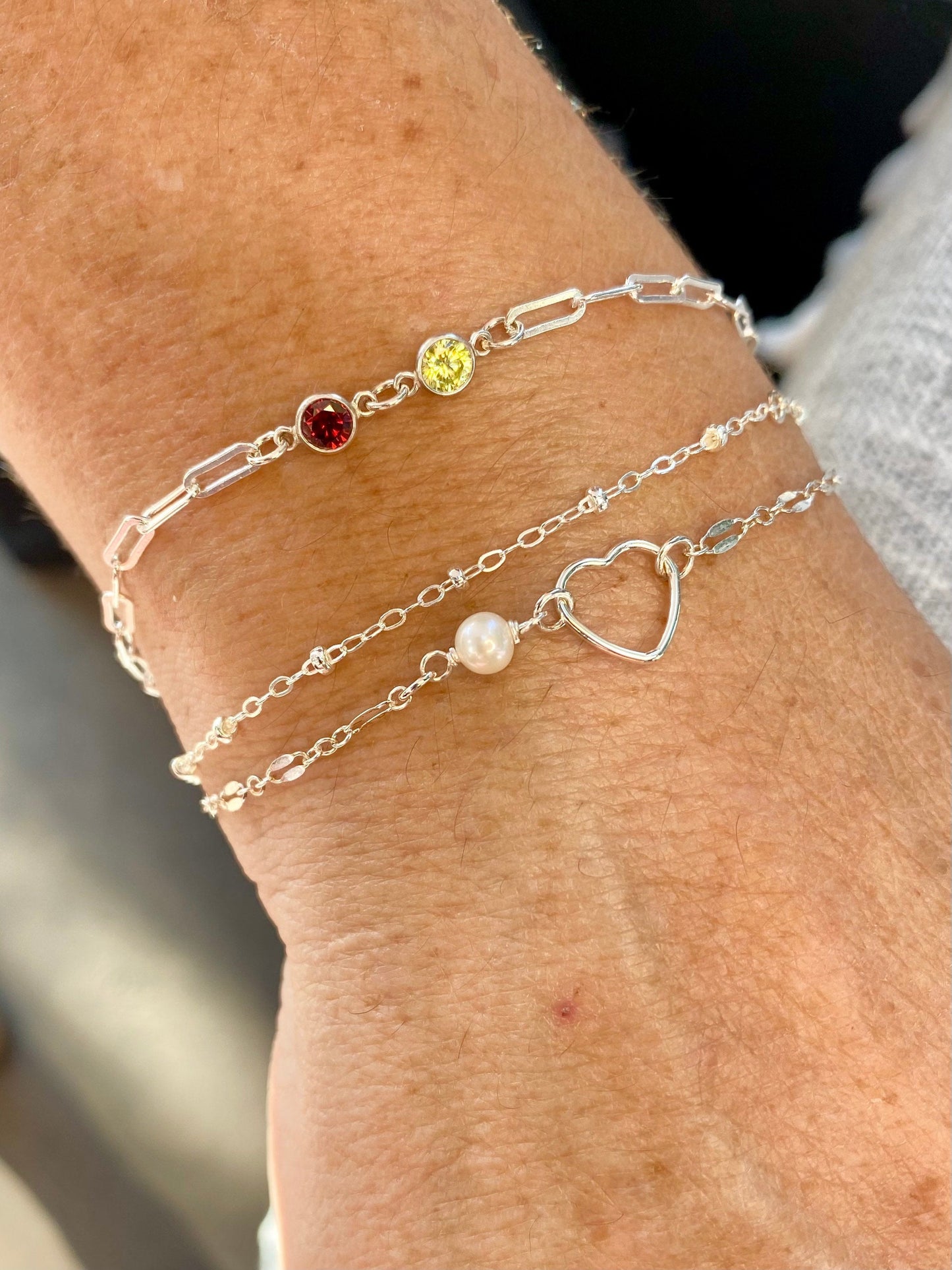 4mm Freshwater Pearl Connector - 5 Pack - B31