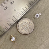 Clear CZ Connector 4mm - 5 pack - B2