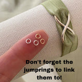 Interlocking Rings Connector 15mm x 10mm - 2 Pack - F8