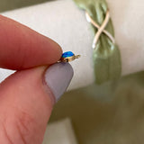 Blue Opal Connector 4mm - 3 Pack - B6