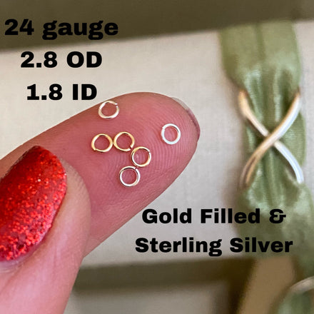 24 gauge 2.8mm Jumprings - J4