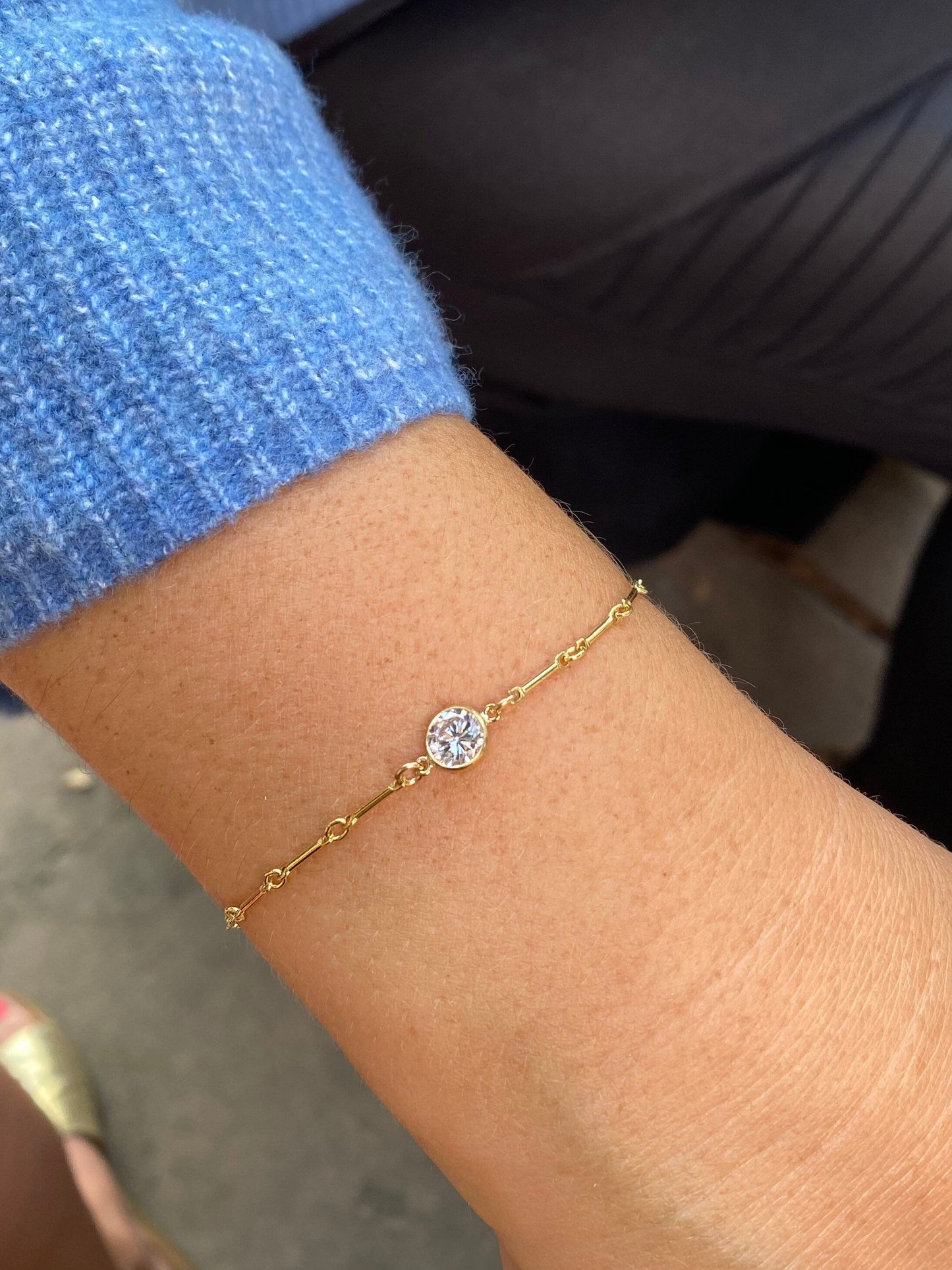 Luxe 6mm Birthstone Connectors - Gold Filled - B45G - Luxe Colors