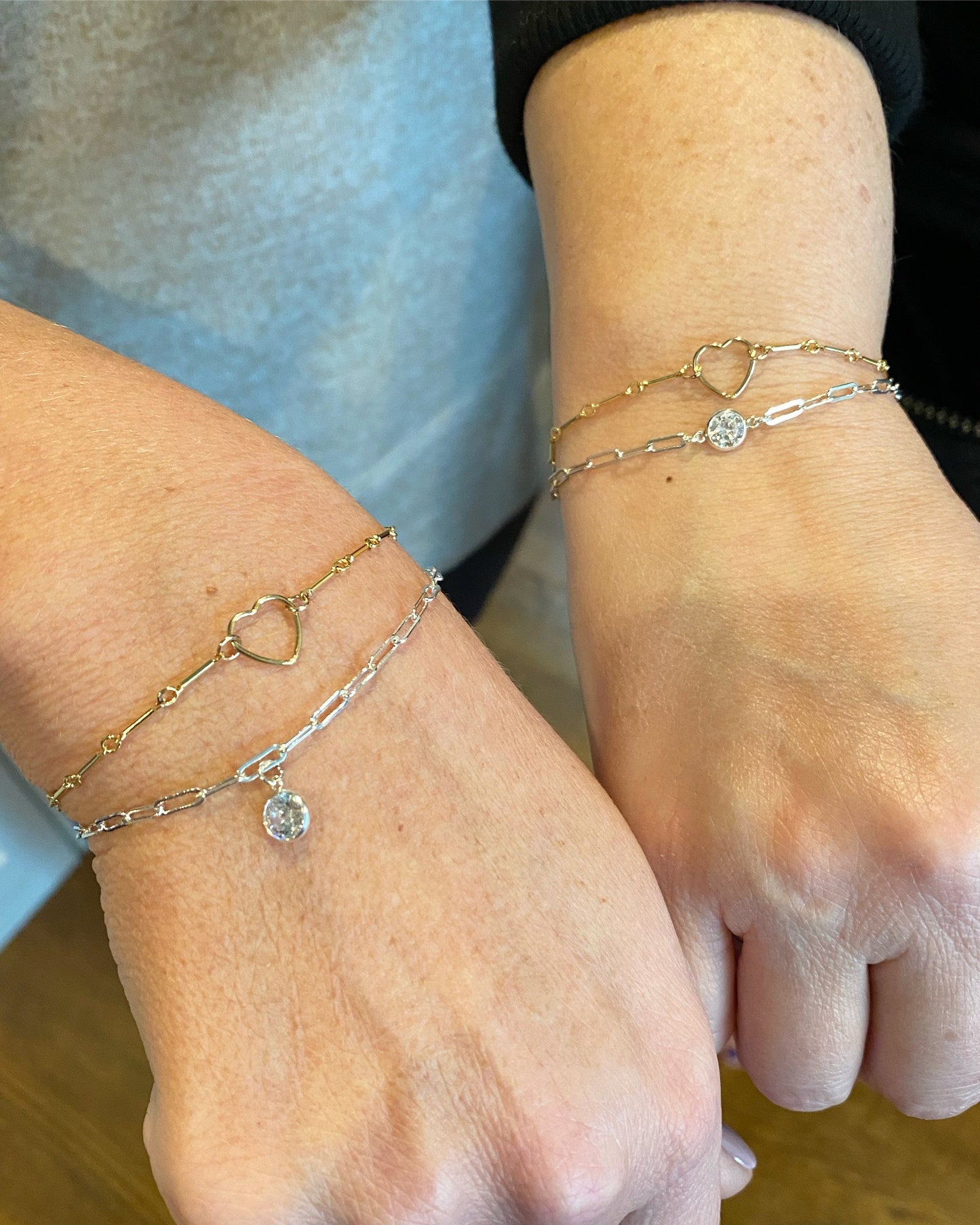 Luxe 6mm Birthstone Connectors - Sterling Silver - B45S - Luxe Colors