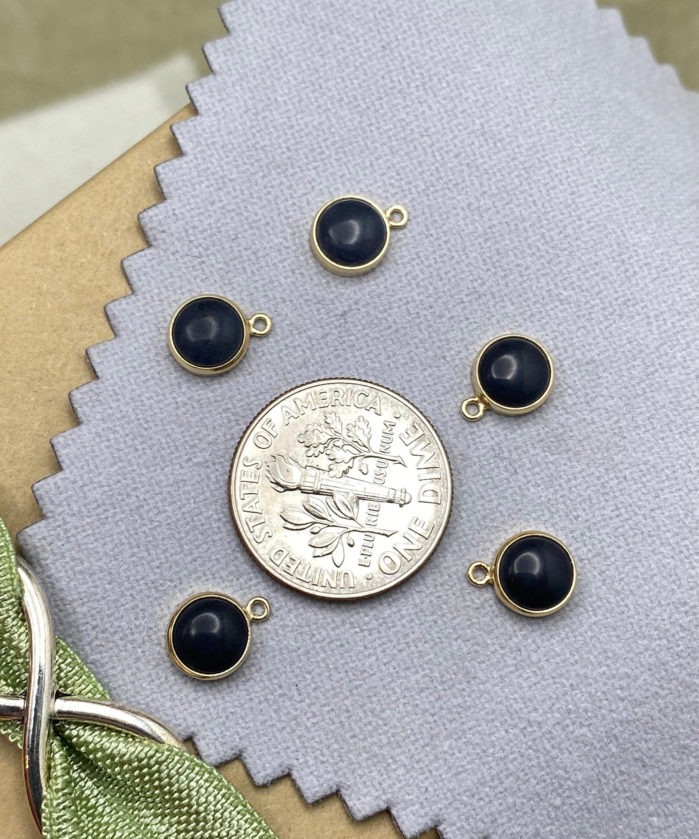 Onyx Black Charm 6mm - 2 Pack - B27