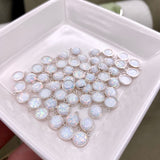 White Opal Charm 6mm - 2 Pack - B25