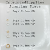 22 gauge 3.2mm Jumprings - J6