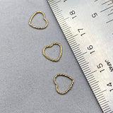Sparkle Heart Connectors 10mm - 5 Pack - F2