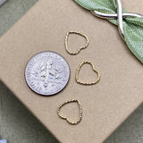 Sparkle Heart Connectors 10mm - 5 Pack - F2