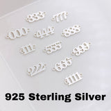 Angel Number Connectors - Sterling Silver - L34S
