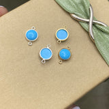 Turquoise Connector 6mm - 2 Pack - B22