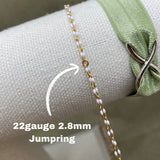 Black Enamel Chain - Twin Paperclip - E11