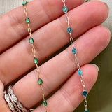 Smoky Espresso Enamel Chain - Sunburst - E28