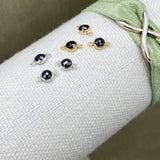 Flatback Black Connectors 4mm - 3 Pack - B18