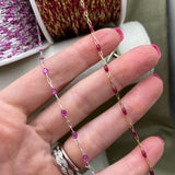 Cobalt Blue Enamel Chain - Sunburst - E26