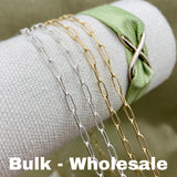 Textured Paperclip Chain 2.9x7.4mm - C24