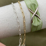 Textured Paperclip Chain 2.9x7.4mm - C24