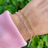 Textured Paperclip Chain 2.9x7.4mm - C24