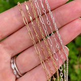 Textured Paperclip Chain 2.9x7.4mm - C24