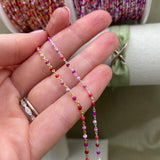 Cupcake Enamel Chain - Dot Cable E22