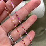 Cupcake Enamel Chain - Dot Cable E22