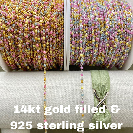 Pixie Dust (Sprinkle) Enamel Chain - Dot Cable - E20