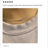 Textured Paperclip Chain 2.9x7.4mm - C24