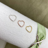 Sparkle Heart Connectors 10mm - 5 Pack - F2