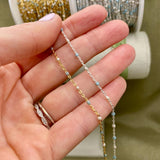 Ice Queen Enamel Chain - Dot Cable - E23