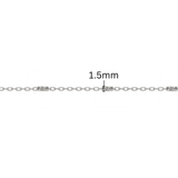 Diamond Cut Cylinder Chain - 1.5MM | Sterling Silver