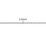 Marina Chain - 2.2MM | Sterling Silver