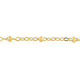 Paisley Permanent Jewelry Chain, Flat Cable Design, Oval Links, Available in Gold Filled and Sterling Silver