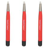 Fiberglass Scratch Brush, Retractable, Red (3 Pack)