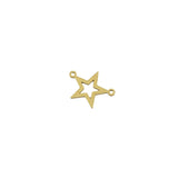 Tiny Silhouette Star Permanent Jewelry Connector - Gold Filled